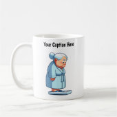 Anpassbare Cartoon-Waage Kaffeetasse (Links)