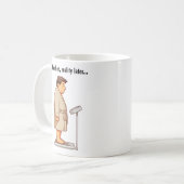 Anpassbare Cartoon-Waage  Kaffeetasse (Vorderseite Links)