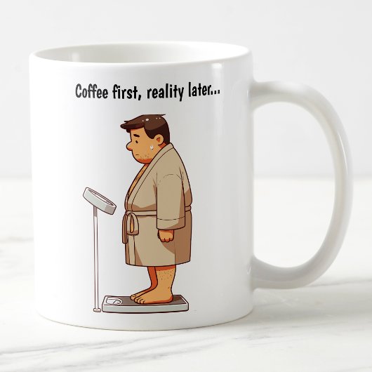 Anpassbare Cartoon-Waage  Kaffeetasse