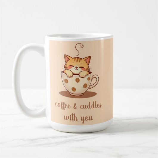 Anpassbare Cat-Tasse Kaffeetasse (Links)