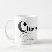 Anpassbare "Chaos Coordinator"-Tasse Kaffeetasse (Links)