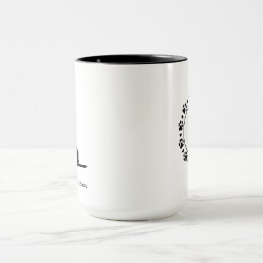 Anpassbare Chihuahua Yin Yang-Kaffee-Tasse Tasse (Zentrum)