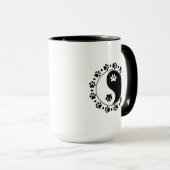 Anpassbare Chihuahua Yin Yang-Kaffee-Tasse Tasse (VorderseiteRechts)