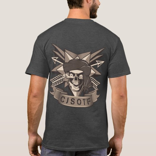 Anpassbare CJSOTF-Wüste T-Shirt (Rückseite)