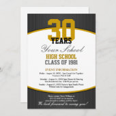 Anpassbare Class-Wiedersehen Einladung (Vorne/Hinten)