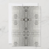 Anpassbare Class-Wiedersehen Silver Disco-Ball Einladung (Rückseite)