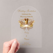 Anpassbare Clear Acryl-Einladungskarte 24 Acryleinladungen (Insitu (Handheld))