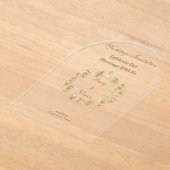 Anpassbare Clear Acryl-Einladungskarte 26 Acryleinladungen (Ablage )