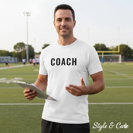 Anpassbare COACH-Textaussage T-Shirt