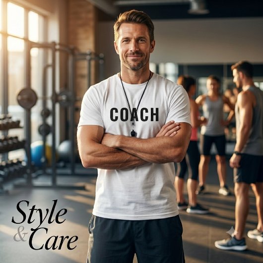 Anpassbare COACH-Textaussage T-Shirt