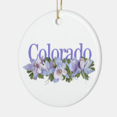 Anpassbare Colorado-Ornament mit Kolumbin Keramik Ornament (Links)
