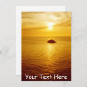 Anpassbare Cornwall-Sonnenuntergangskarte (Vorne/Hinten)