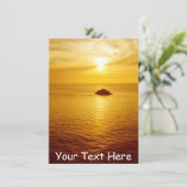 Anpassbare Cornwall-Sonnenuntergangskarte (Stehend Vorderseite)