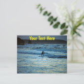 Anpassbare Cornwall-Surfen Postkarte (Stehend Vorderseite)