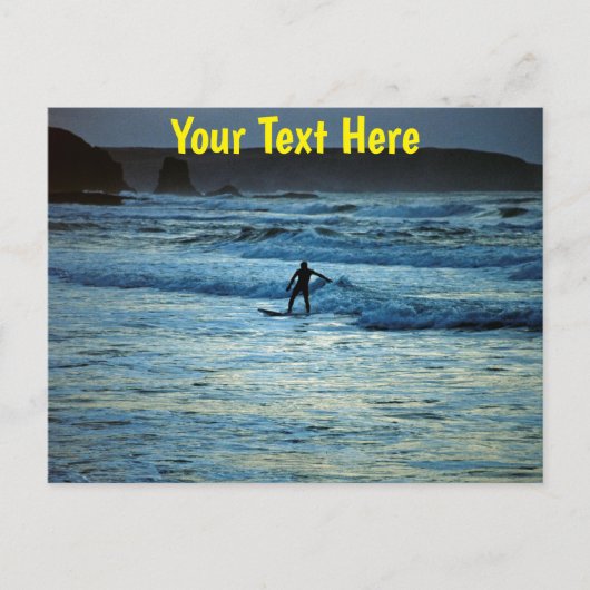 Anpassbare Cornwall-Surfen Postkarte (Vorderseite)