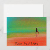 Anpassbare Cornwall-Surfer-Karte (Vorne/Hinten)