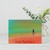 Anpassbare Cornwall-Surfer-Karte (Stehend Vorderseite)