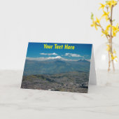 Anpassbare Cotopaxi & Quito Karte (Gelbe Blume)