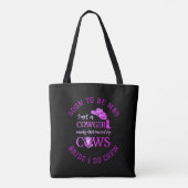 Anpassbare Cowgirl Bachelorette BRIDE I DO CREW Tasche (Rückseite)