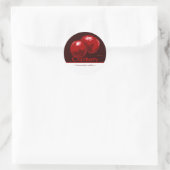 Anpassbare Cranberry-Sticker Runder Aufkleber (Tasche)