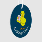 Anpassbare Cribbage Chick Ornament (Vorderseite)