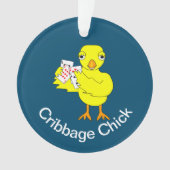Anpassbare Cribbage Chick Ornament (Vorderseite)