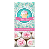 Anpassbare Cupcake Boutique Rack Card Werbekarte (Vorne)