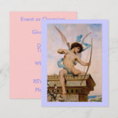 Anpassbare Cupid Einladung (Vorne/Hinten)