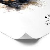 Anpassbare Dackel Dog Poster (Ecke)