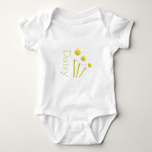 Anpassbare Daisisvest Baby Strampler (Vorderseite)