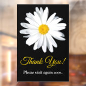 Anpassbare Daisy-Blume-Geschäftsfenster Fensteraufkleber (Blatt 2)