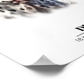 Anpassbare Dalmatiner-Dog-Poster Poster (Ecke)