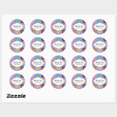 Anpassbare Dankbarkeit Sticker Donuts (Blatt)