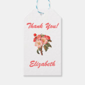 Anpassbare Dankesmarken Geschenkanhänger (Vorderseite)