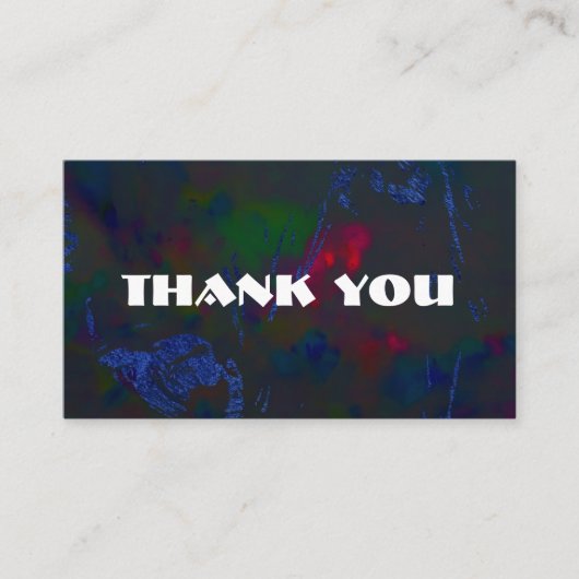 Anpassbare Danksagkarte Visitenkarte (Vorderseite)