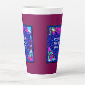 Anpassbare Darstellung der Liebe Latte-Tasse Milchtasse (Vorderseite)