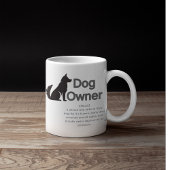 Anpassbare Definition für Hundebesitzer Kaffeetasse