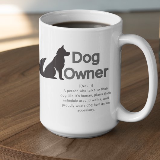 Anpassbare Definition für Hundebesitzer Kaffeetasse