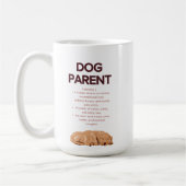 Anpassbare Definition für Hundeeltern Kaffeetasse (Links)