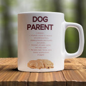 Anpassbare Definition für Hundeeltern Kaffeetasse
