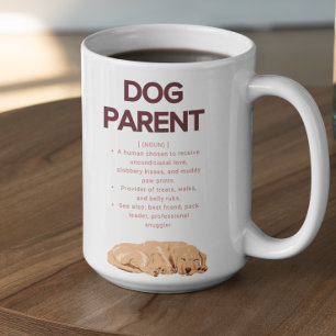 Anpassbare Definition für Hundeeltern Kaffeetasse