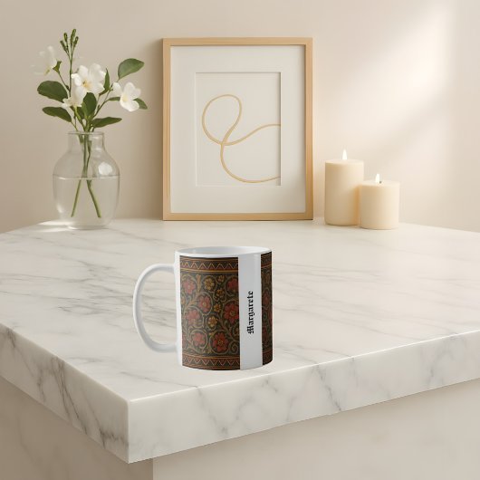 Anpassbare Designdatei für mittelalterliche Stilna Kaffeetasse