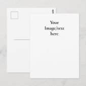 Anpassbare Designvorlage | Laden Sie Ihre eigene K Postkarte (Vorne/Hinten)