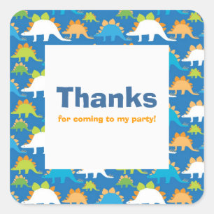 Anpassbare DINO-mite-Aufkleber Quadratischer Aufkleber