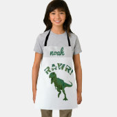 Anpassbare Dinosaurier Jugend-Koch Personalisierte Schürze (Insitu)