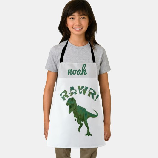 Anpassbare Dinosaurier Jugend-Koch Personalisierte Schürze (Insitu)