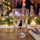 Anpassbare Disco-Hochzeit Glas