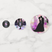 Anpassbare Disco-Hochzeit Konfetti (Rückseiten)