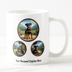 Anpassbare Doberman Pinscher Puppy Kaffeetasse