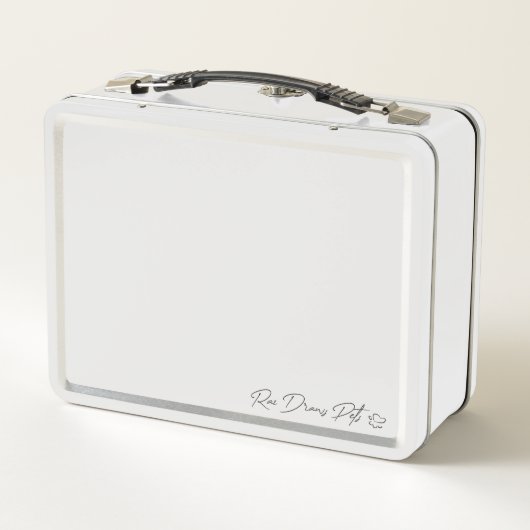 Anpassbare Doodle Dog Lunch Box (Rückseite)